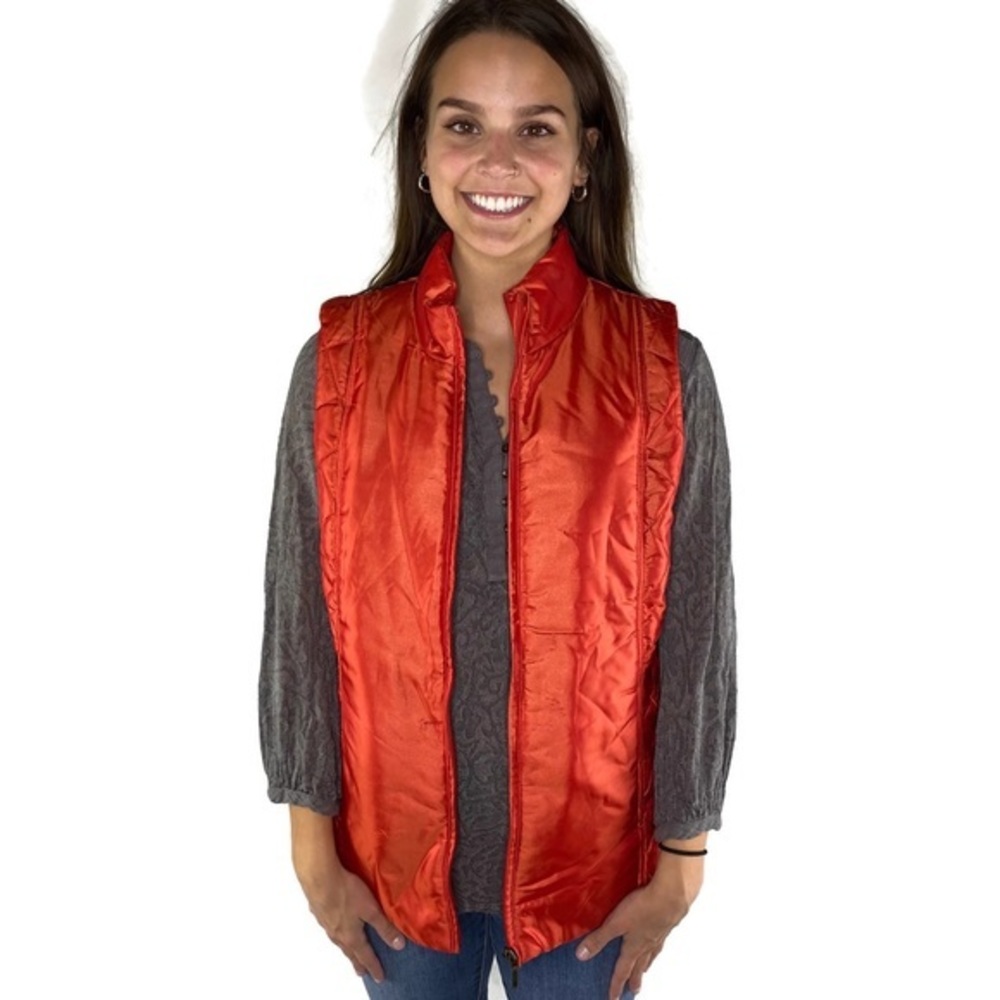 Coldwater Creek Burnt Orange Light Weight Vest